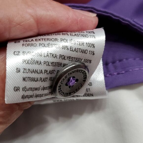 CROSS, women's skort. Purple with pockets size 12 usa size 42 European size. - Picture 11 of 12